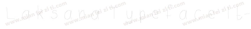 Laksana Typeface It字体转换